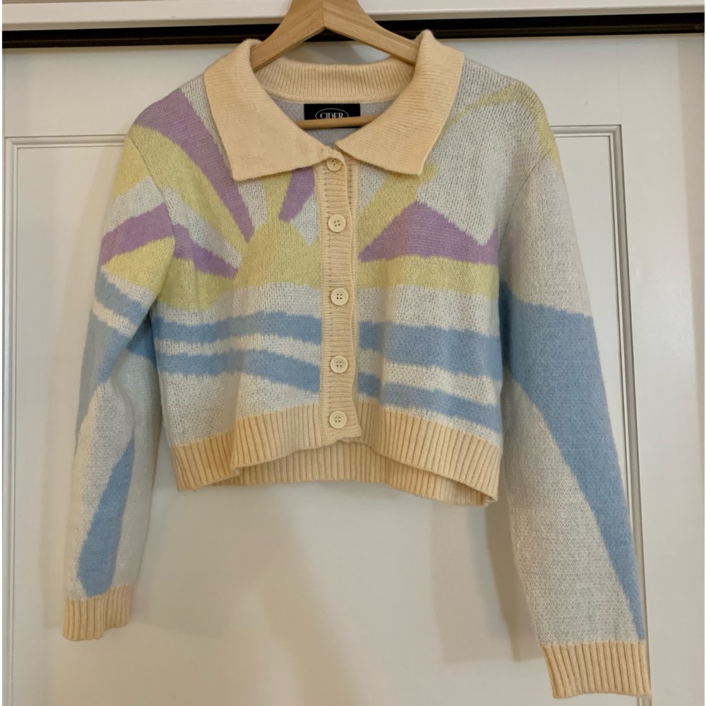Cropped Sunset Cardigan
